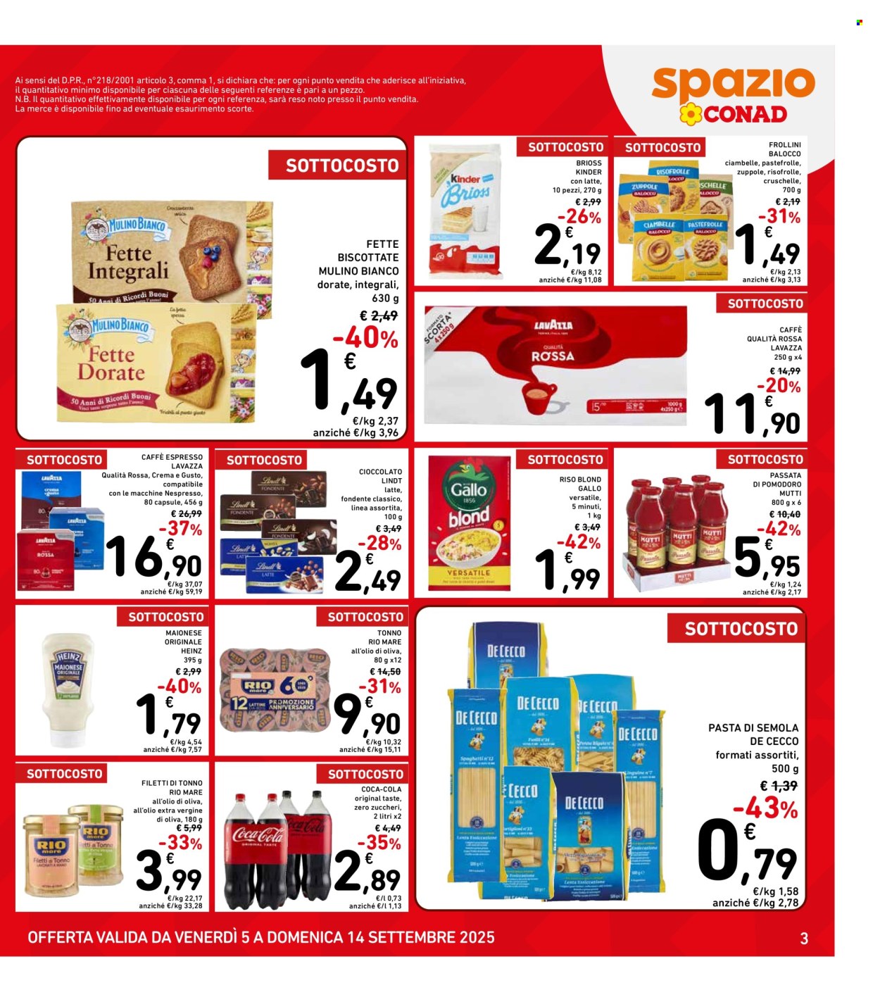 Volantino Spazio Conad - 5/9/2025 - 14/9/2025. Pagina 3