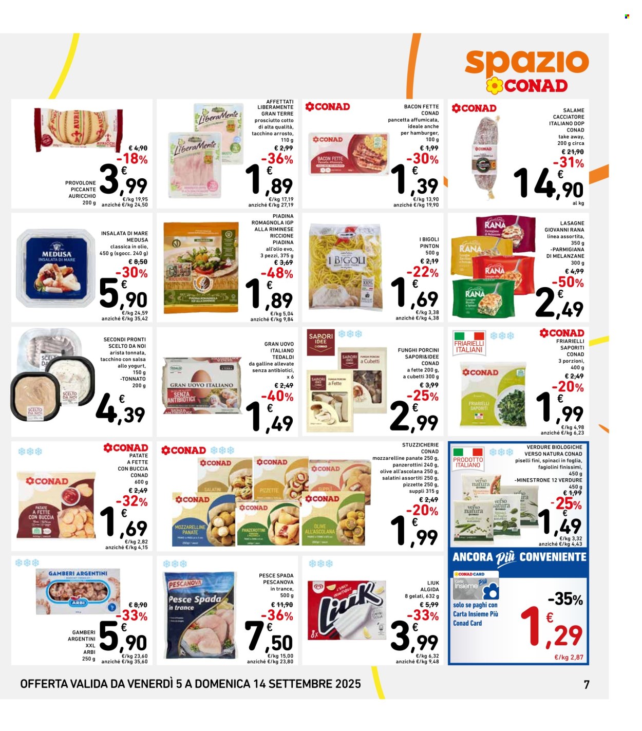 Volantino Spazio Conad - 5/9/2025 - 14/9/2025. Pagina 7
