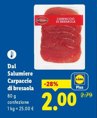Dal Salumiere Carpaccio di bresaola