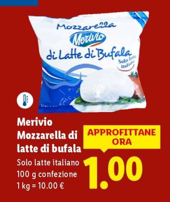 Merivio Mozzarella di latte di bufala