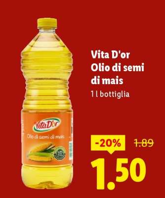 Vita D'or Olio di semi di mais