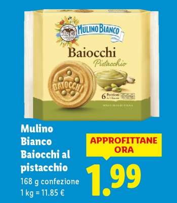 MULINO BIANCO Baiocchi al Pistacchio