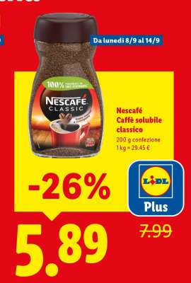 Nescafé Caffè solubile classico