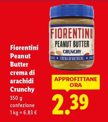 Fiorentini Peanut Butter crema di arachidi Crunchy