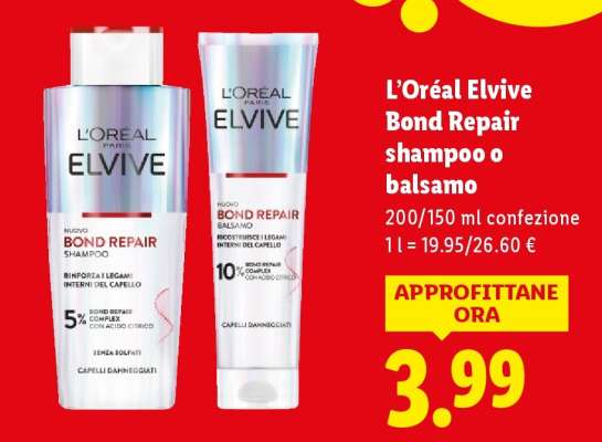 L’Oréal Elvive Bond Repair shampoo o balsamo