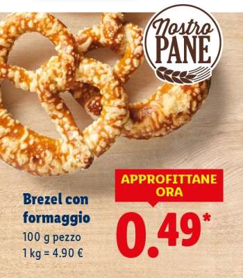 Brezel con formaggio