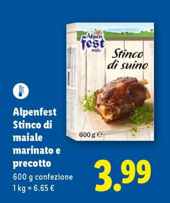 Alpenfest Stinco di maiale marinato e precotto