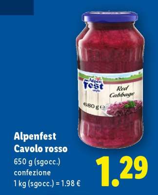 Alpenfest Cavolo rosso