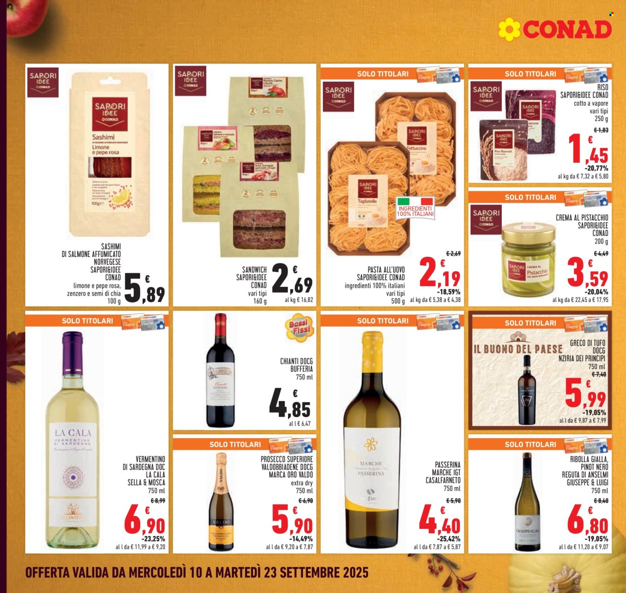 Volantino Conad - 10/9/2025 - 23/9/2025. Pagina 12