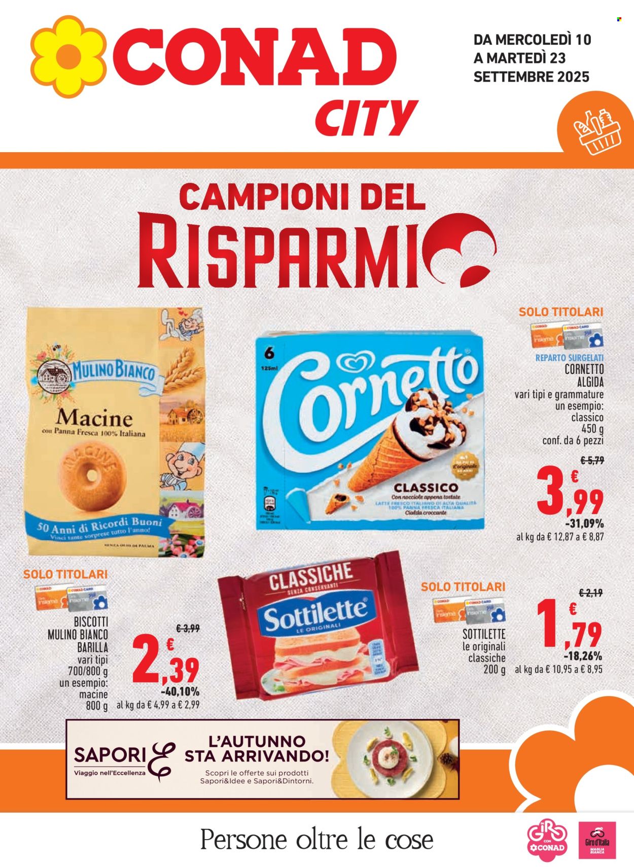 Volantino Conad - 10/9/2025 - 23/9/2025. Pagina 1