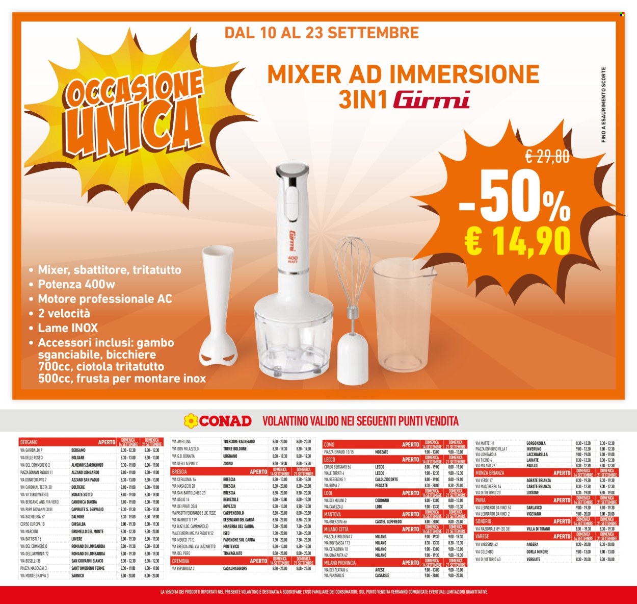 Volantino Conad - 10/9/2025 - 23/9/2025. Pagina 41