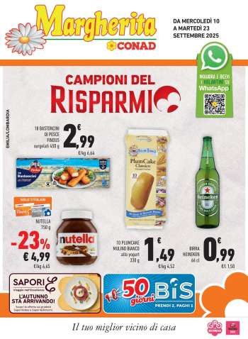 Volantino Margherita Conad - 10/9/2025 - 23/9/2025.
