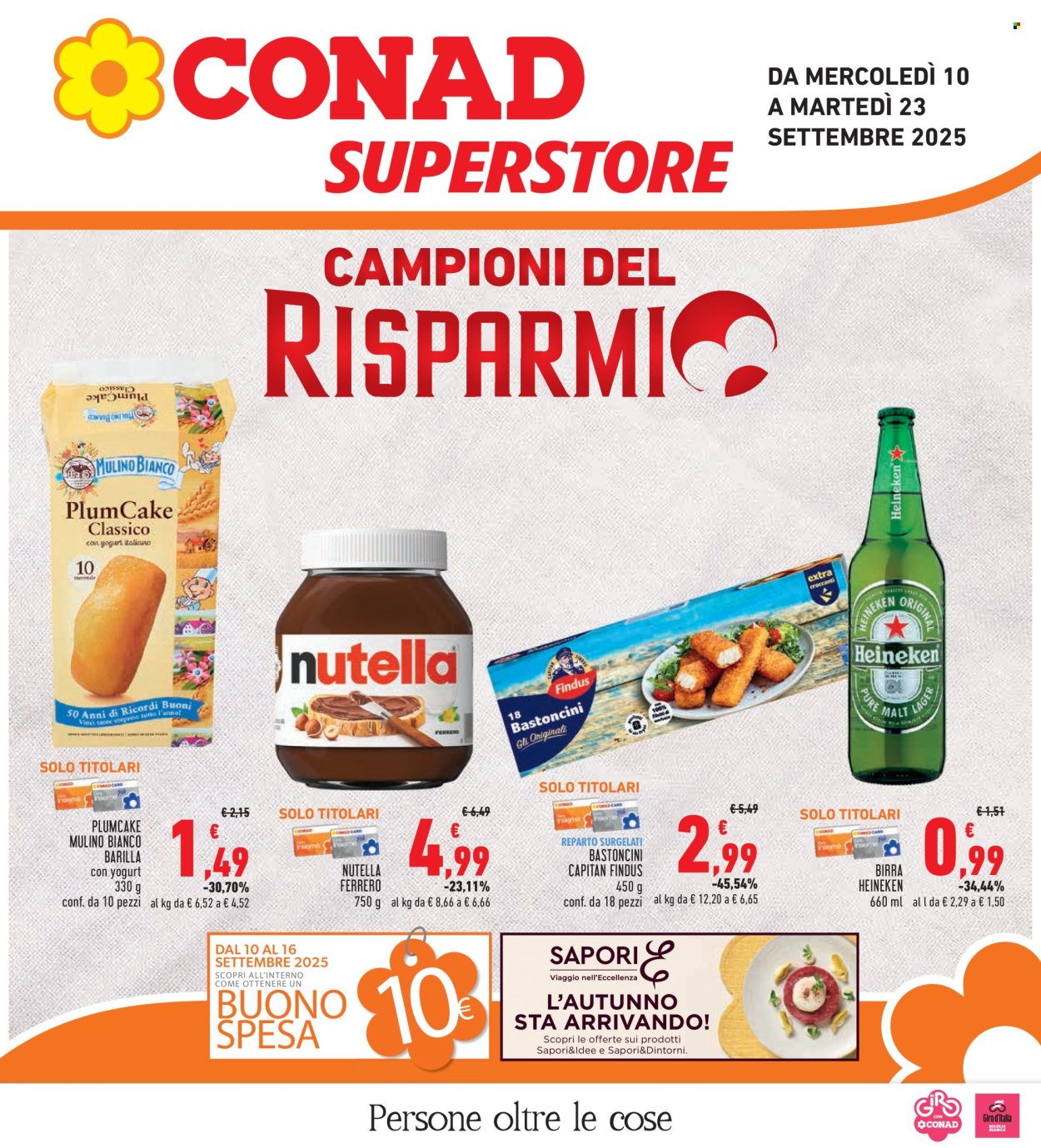 Volantino Conad - 10/9/2025 - 23/9/2025. Pagina 1