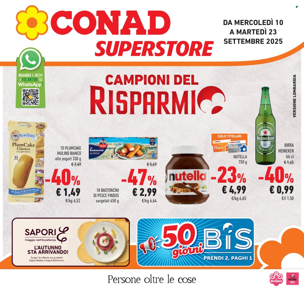 Volantino Conad Superstore - 10/9/2025 - 23/9/2025. Pagina 1