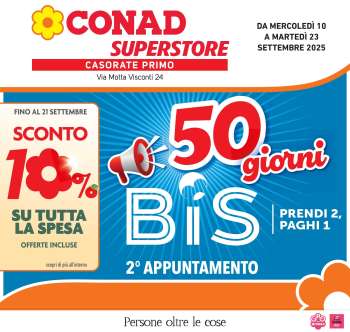Volantino Conad Superstore - 10/9/2025 - 23/9/2025.