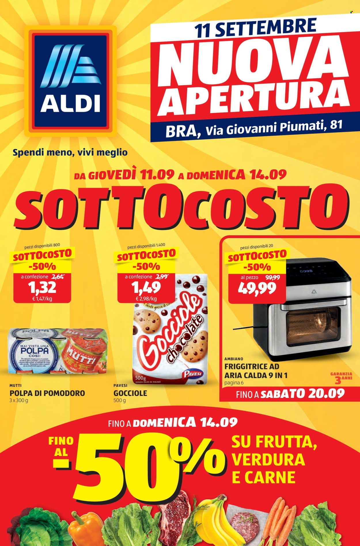 Volantino Aldi - 11/9/2025 - 14/9/2025. Pagina 1