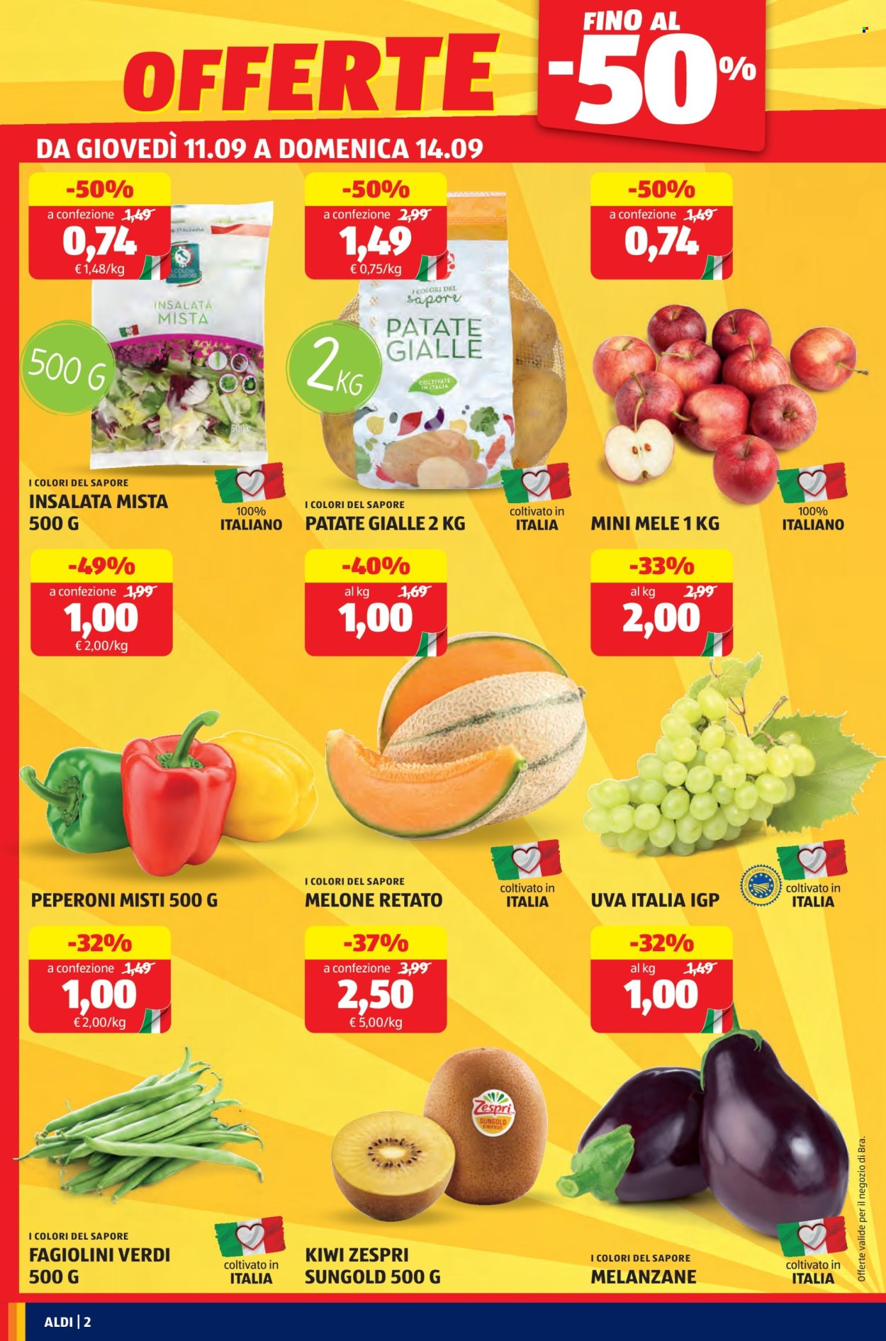 Volantino Aldi - 11/9/2025 - 14/9/2025. Pagina 2