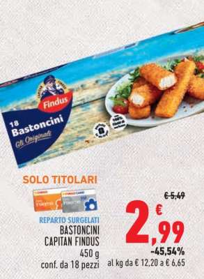Bastoncini Capitan Findus