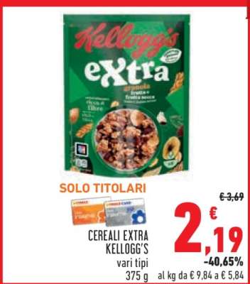 Cereali Extra Kellogg's