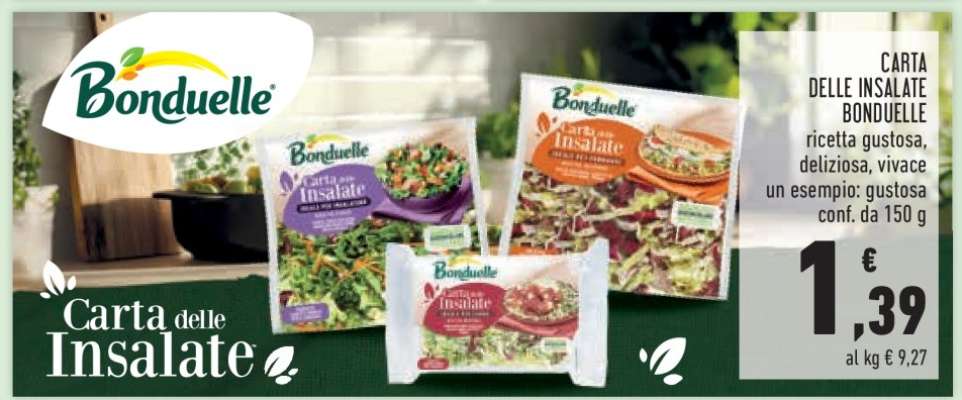 CARTA DELLE INSALATE BONDUELLE