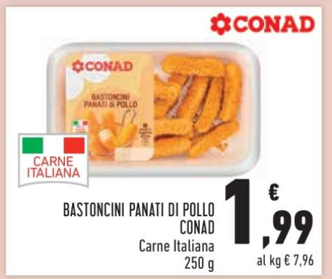 BASTONCINI PANATI DI POLLO CONAD