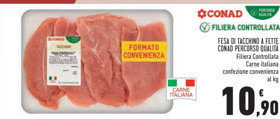 FESA DI TACCHINO A FETTE CONAD PERCORSO QUALITÀ