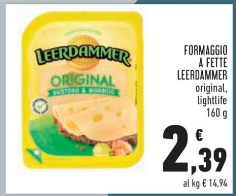 FORMAGGIO A FETTE LEERDAMMER