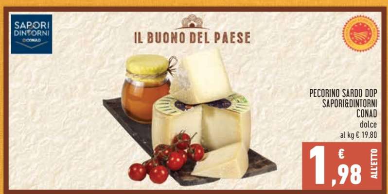 PECORINO SARDO DOP SAPORIDINTORNI CONAD