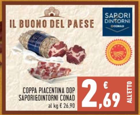 COPPA PIACENTINA DOP SAPORI&DINTORNI CONAD