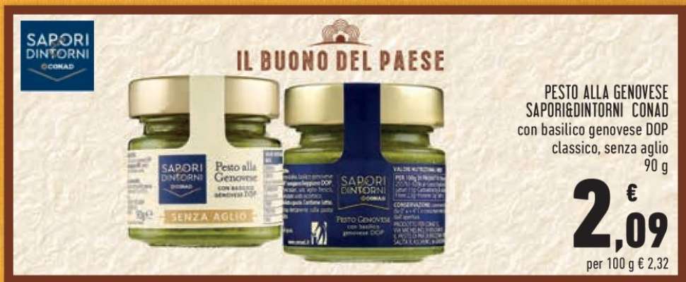 PESTO ALLA GENOVESE SAPORIDINTORNI CONAD