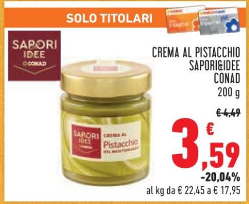 Crema al Pistacchio Sapori&Idee Conad