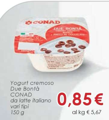 Yogurt Cremoso Due Bontà Conad