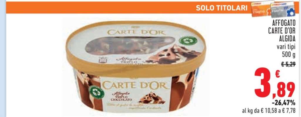 AFFOGATO CARTE D’OR ALGIDA