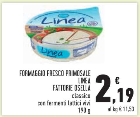 Formaggio Fresco Primosale Linea Fattorie Osella