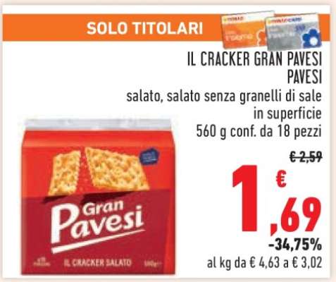 Il Cracker Gran Pavesi Pavesi