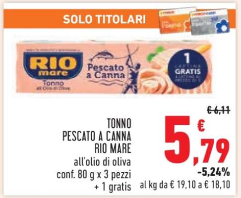 Tonno Pescato a Canna Rio Mare