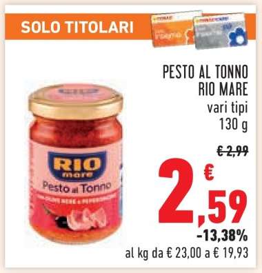 Pesto al Tonno Rio Mare