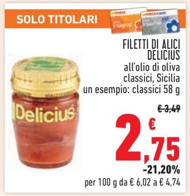 Filetti di Alici Delicius