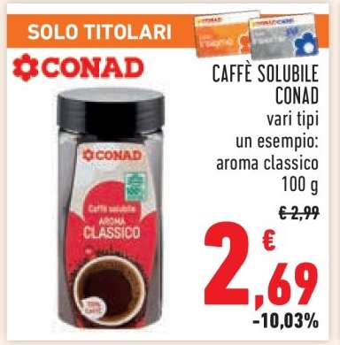 CAFFÈ SOLUBILE CONAD