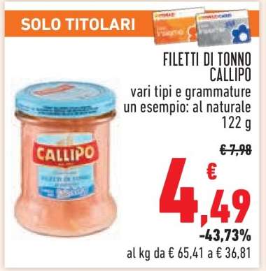 Filetti di Tonno Callipo