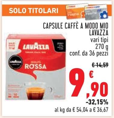 CAPSULE CAFFÈ A MODO MIO LAVAZZA