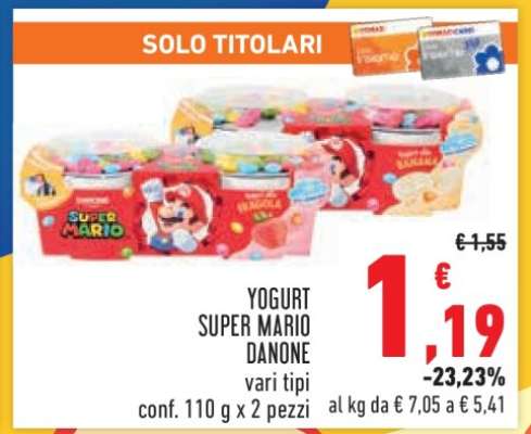 Yogurt Super Mario Danone
