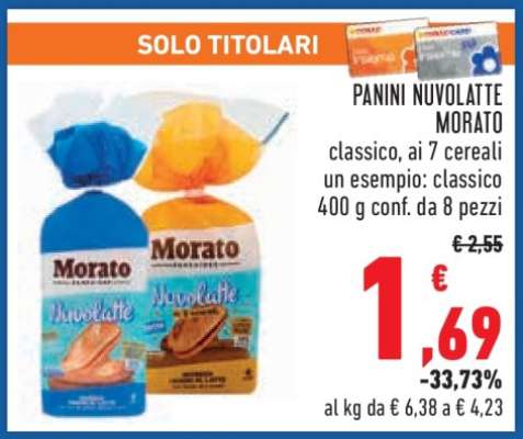 PANINI NUVOLATTE MORATO