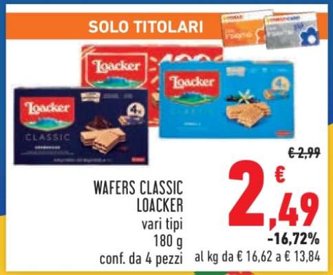 Wafers Classic Loacker