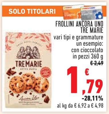 FROLLINI ANCORA UNO TRE MARIE