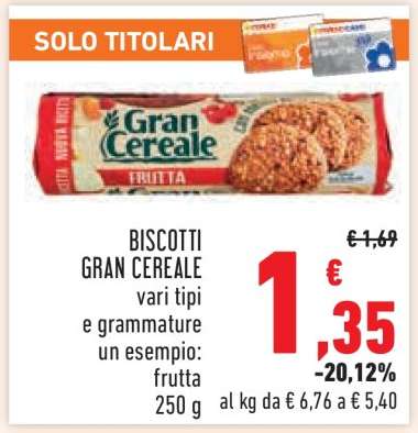 BISCOTTI GRAN CEREALE
