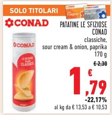 PATATINE LE SFIZIOSE CONAD