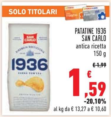 PATATINE 1936 SAN CARLO