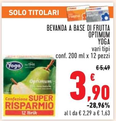 Bevanda a base di frutta Optimum Yoga