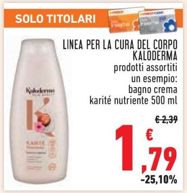 LINEA PER LA CURA DEL CORPO KALODERMA